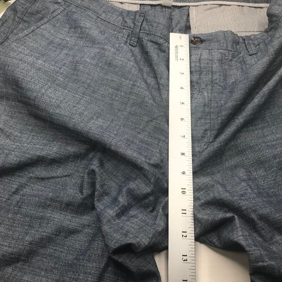 Goodfellow And Co Men's 9 Inch Inseam 42 Flat Front Shorts Blue New With Tags - Picture 12 of 14